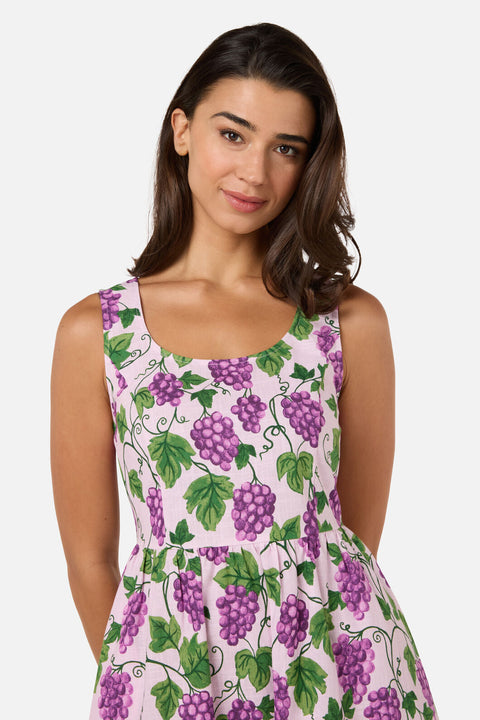 Grape Vine Midi Dress