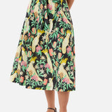Cockatoo & Flora Midi Skirt