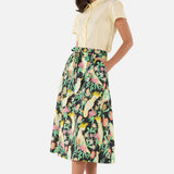 Cockatoo & Flora Midi Skirt