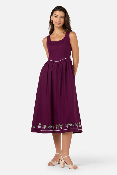 Vineyard Embroidered Dress