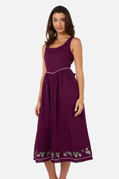 Vineyard Embroidered Dress