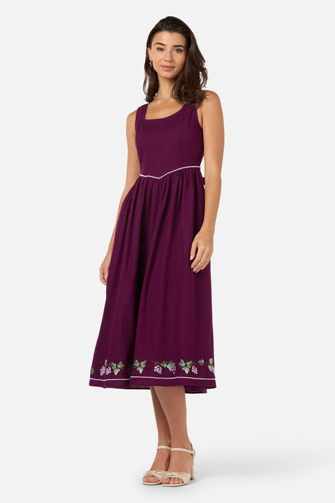 Vineyard Embroidered Dress