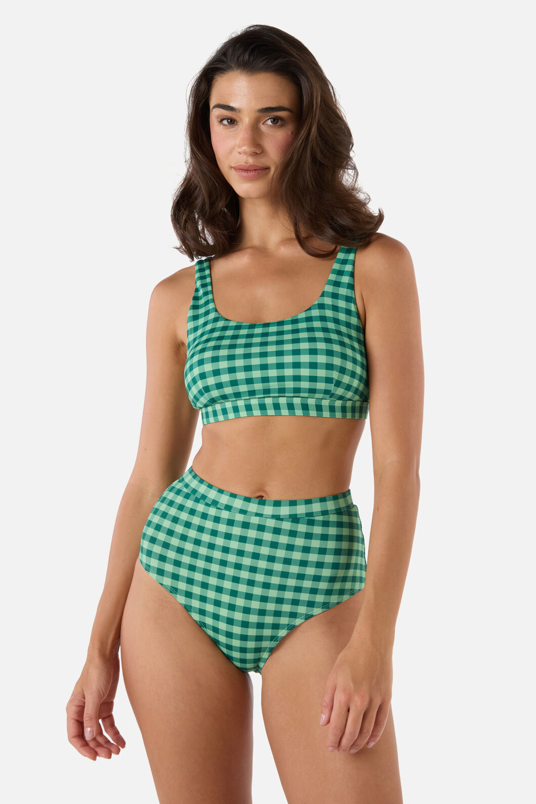 Gingham Bikini Top