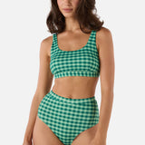 Gingham Bikini Top