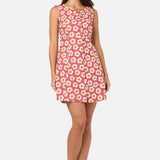 Janie 60'S Button Mini Dress