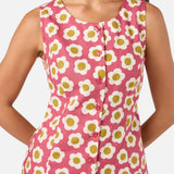 Janie 60'S Button Mini Dress