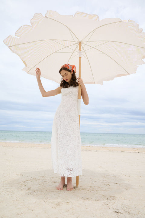 Dreamy White Lace Midi Dress White / 14 (AU) Dreamy White Lace Midi Dress White / 14 (AU)