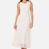 Dreamy White Lace Midi Dress
