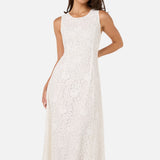 Dreamy White Lace Midi Dress