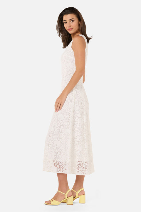 Dreamy White Lace Midi Dress White / 16 (AU) Dreamy White Lace Midi Dress White / 16 (AU)
