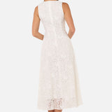 Dreamy White Lace Midi Dress