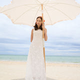 Dreamy White Lace Midi Dress