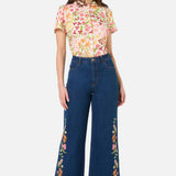 Liberty Native Embroidered Denim Jean