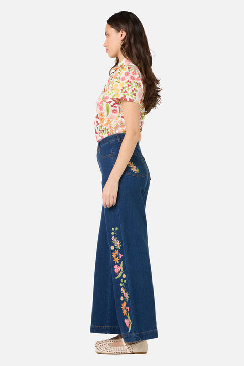 Liberty Native Embroidered Denim Jean