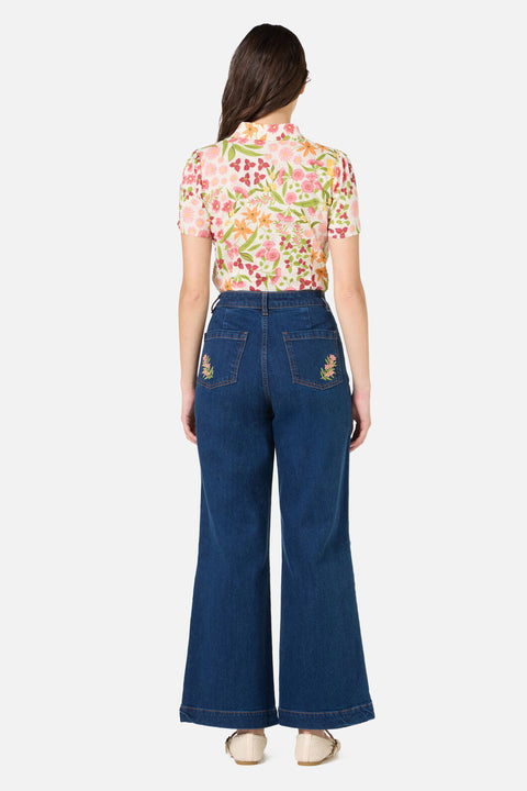 Liberty Native Embroidered Denim Jean