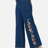 Liberty Native Embroidered Denim Jean