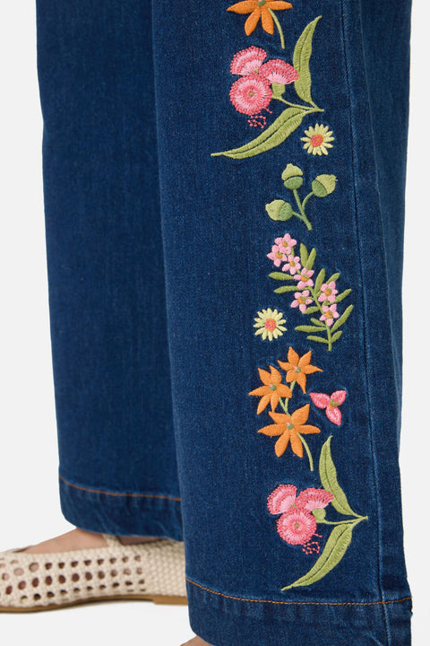 Liberty Native Embroidered Denim Jean