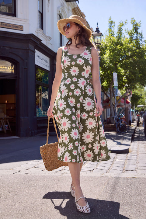 60's Daisy Midi Dress ModCloth 60's Daisy Midi Dress ModCloth