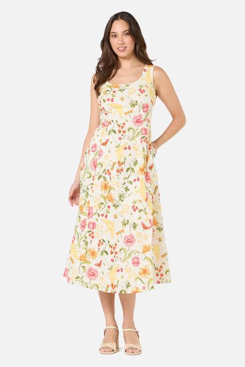 Whimsical Garden Midi Dress