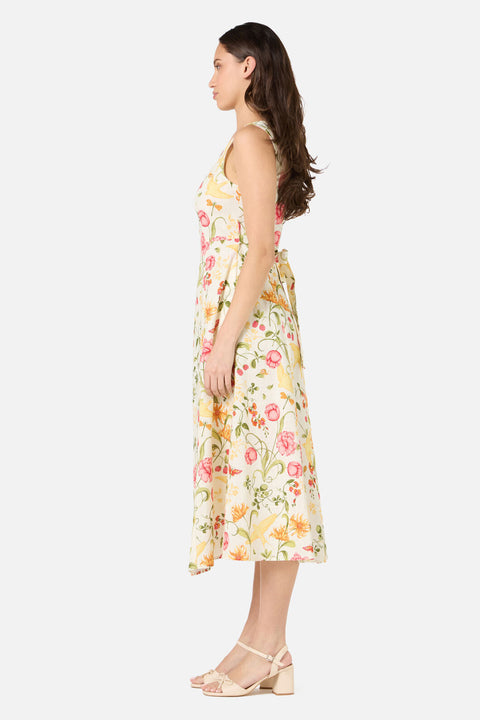 whimsical midi dress Whimsical Ways Floral Midi Dress M / peach