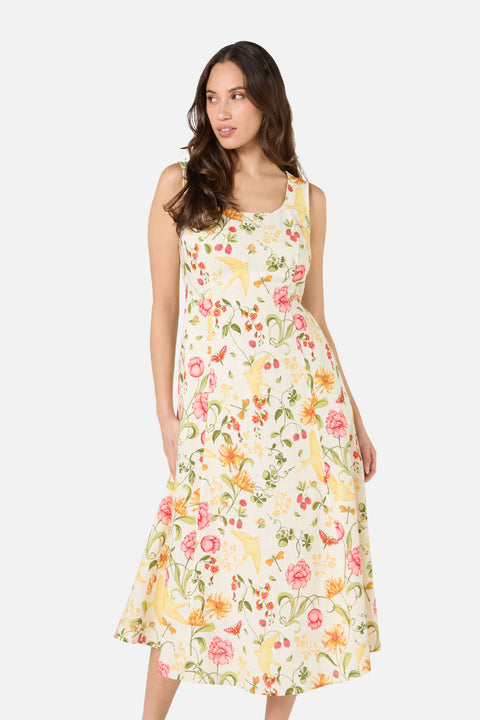 Whimsical Garden Midi Dress