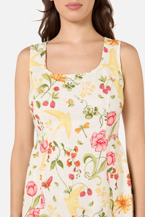 Whimsical Garden Midi Dress