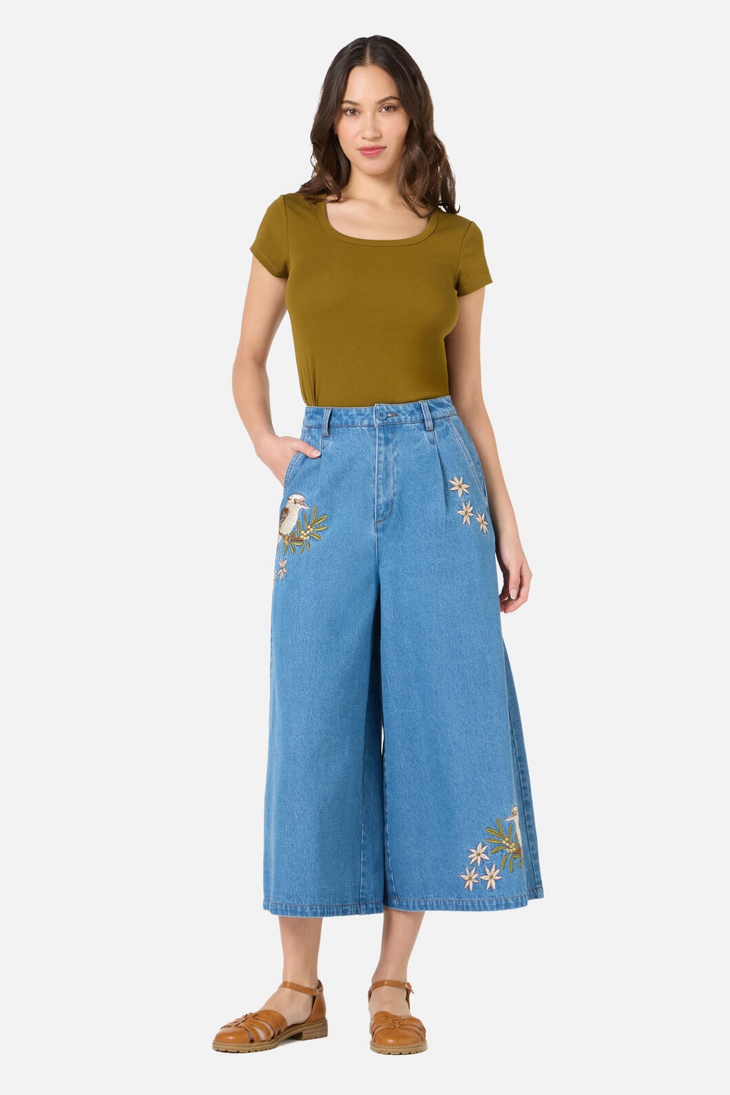 Kooka & Wattle Denim Culotte – ModCloth