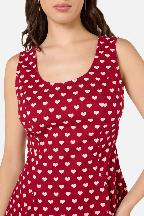 Sweet Heart Midi Dress