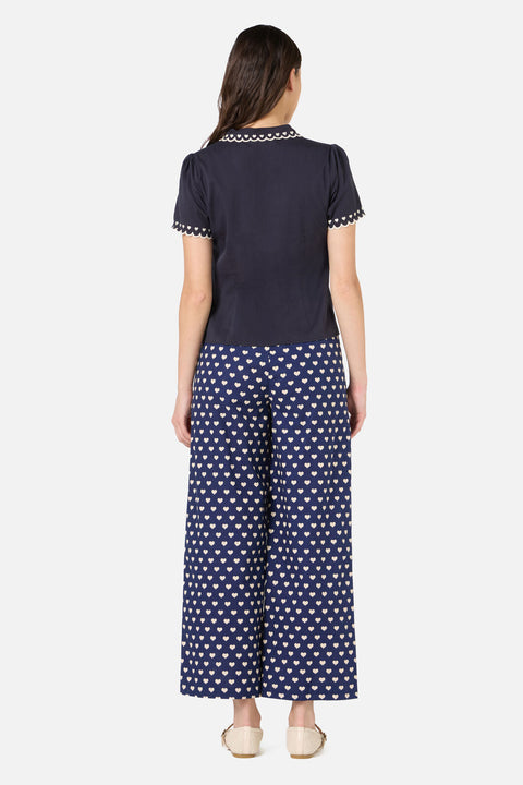 Sweet Heart Emb Blouse