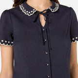 Sweet Heart Embroidered Blouse