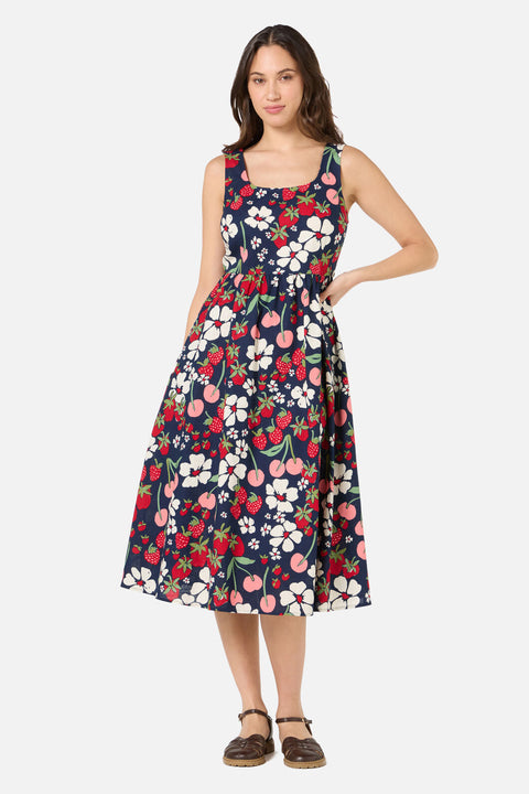 berries and cream dress Moon Night Dress In Blue Berries Strawberries & Cream
