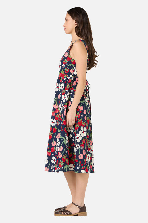 Berries N Cream Midi Dress