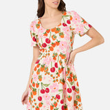 Berries N Cream Mini Dress