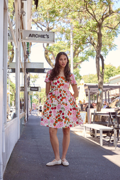 berries and cream dress Cream Berry Garden Mini Dress