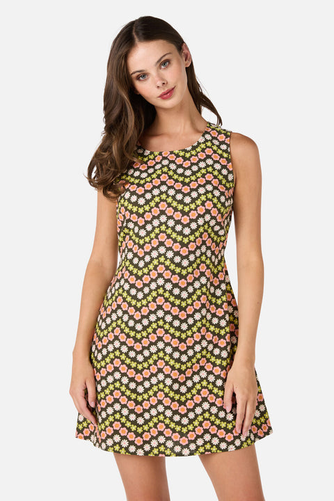 Sally Retro Mini Shift Dress Green / 10 (AU) Sally Retro Mini Shift Dress Green / 10 (AU)