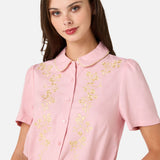 Whimsical Embroidered Blouse