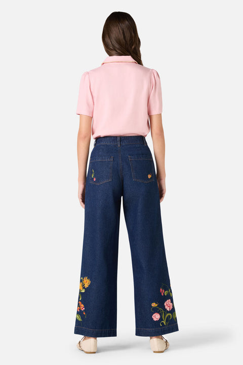 Whimsical Embroidered Blouse