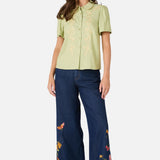 Whimsical Embroidered Blouse