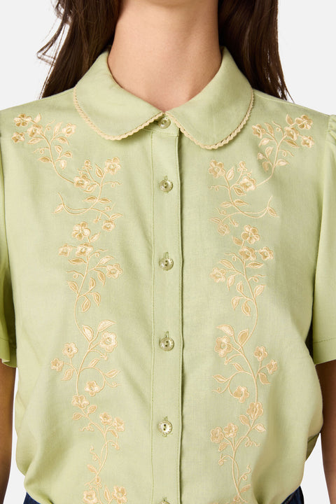 Whimsical Embroidered Blouse