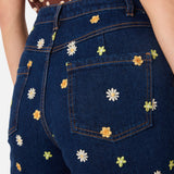 Ditsy Daisy Flared Jeans