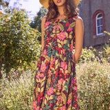 Tiana Tree Frog Midi Dress