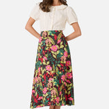 Tiana Tree Frog Midi Skirt