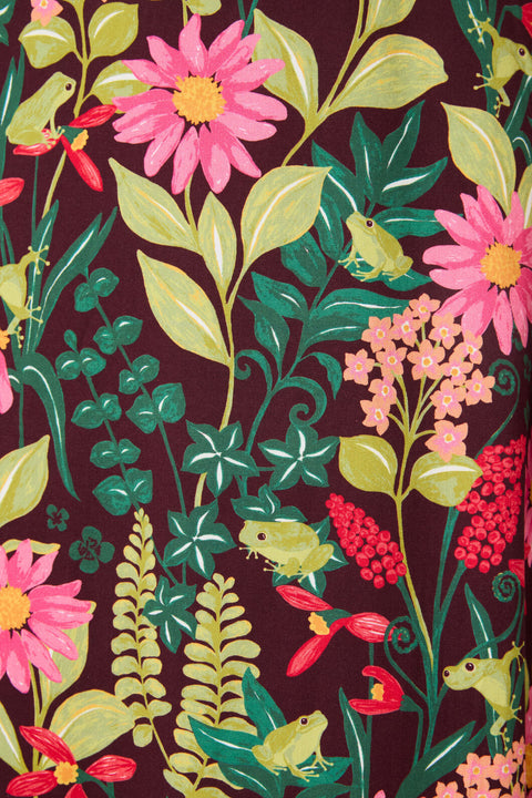 Tiana Tree Frog Midi Skirt