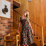 Apple Blossom Midi Dress