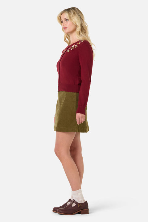 Apple & Robin Embroidered Cardigan