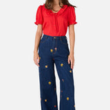 Honey Bee Embroidered Jeans