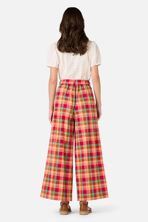 Piper Check Wide Leg Culotte