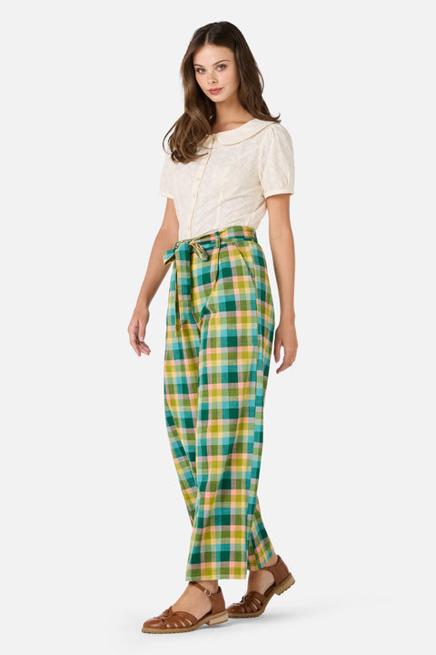 Piper Check Wide Leg Culotte