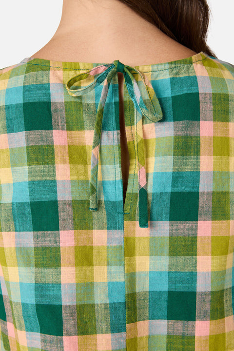 Piper Check Peplum Top