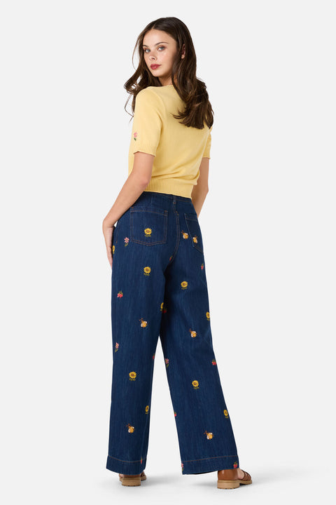 Honey Bee Embroidered Cardigan
